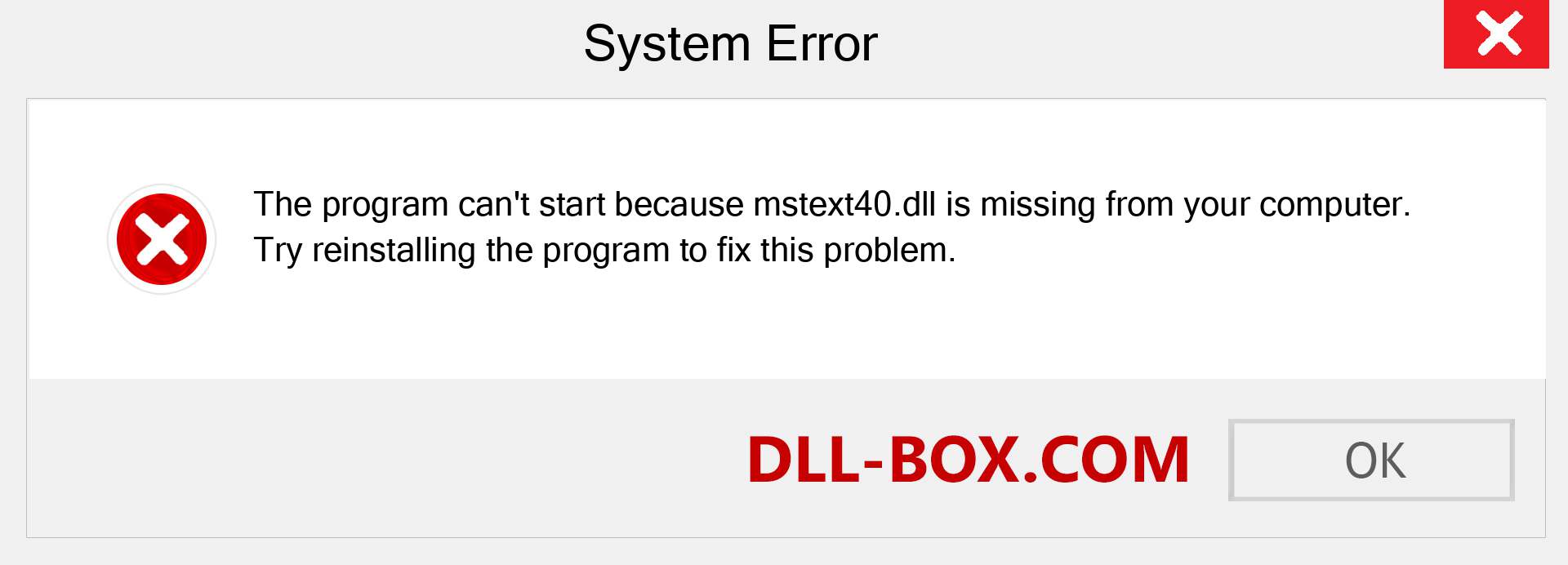  mstext40.dll file is missing?. Download for Windows 7, 8, 10 - Fix  mstext40 dll Missing Error on Windows, photos, images
