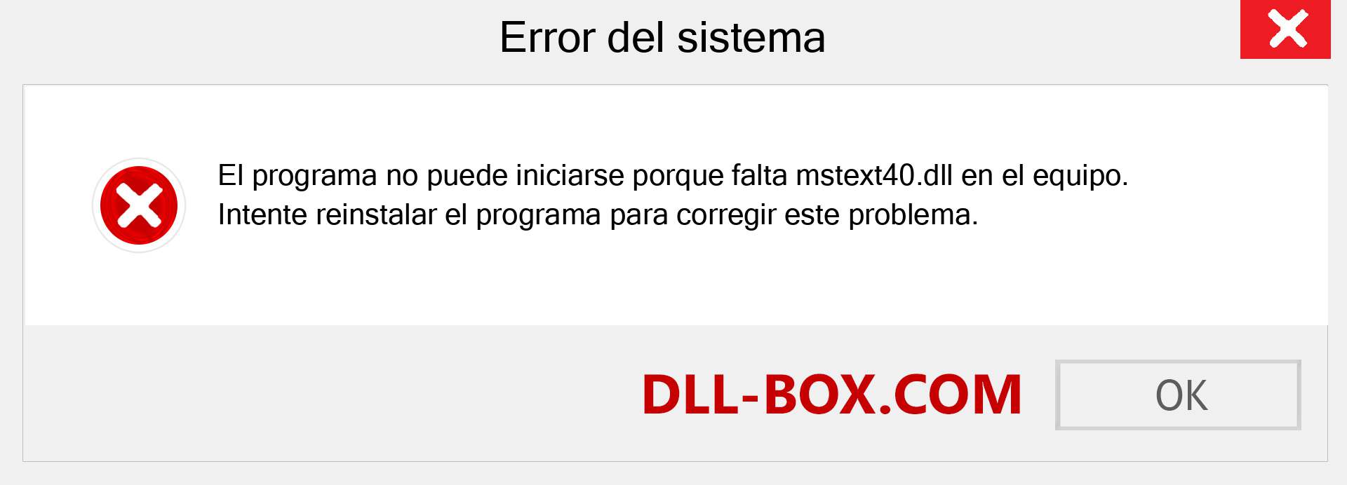 ¿Falta el archivo mstext40.dll ?. Descargar para Windows 7, 8, 10 - Corregir mstext40 dll Missing Error en Windows, fotos, imágenes